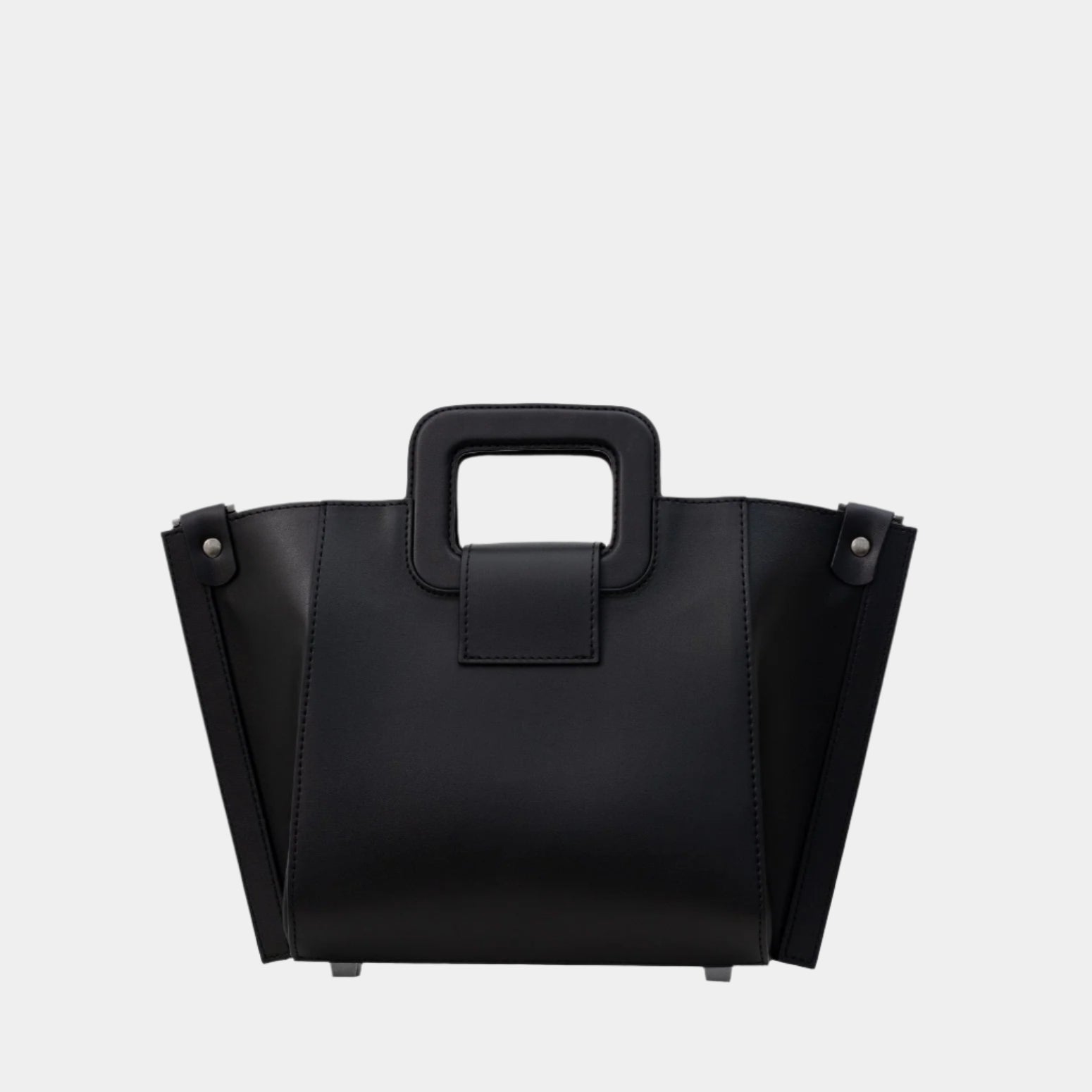 Rear view of the Ivea Bag, showing smooth vegan leather finish and clean, minimalist structure.