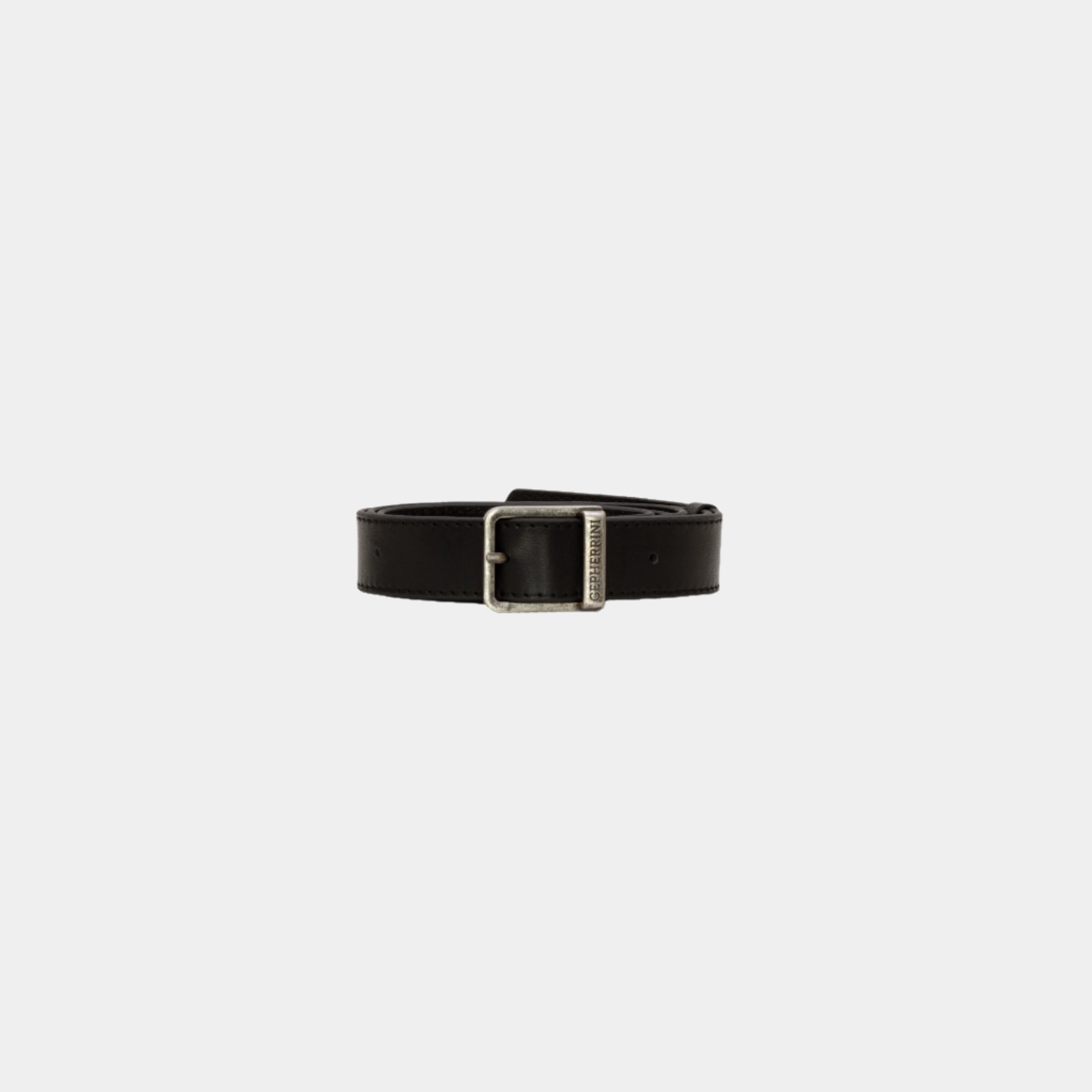 Close-up of detachable strap for Twiggy yellow leather handbag with buckle branding